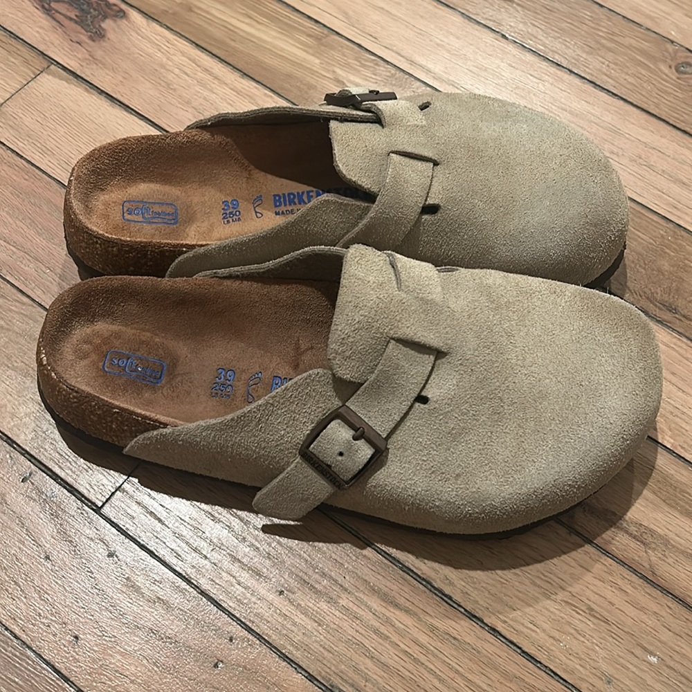 Birkenstock Cream Mules Boston size 39 - Picture 4 of 7